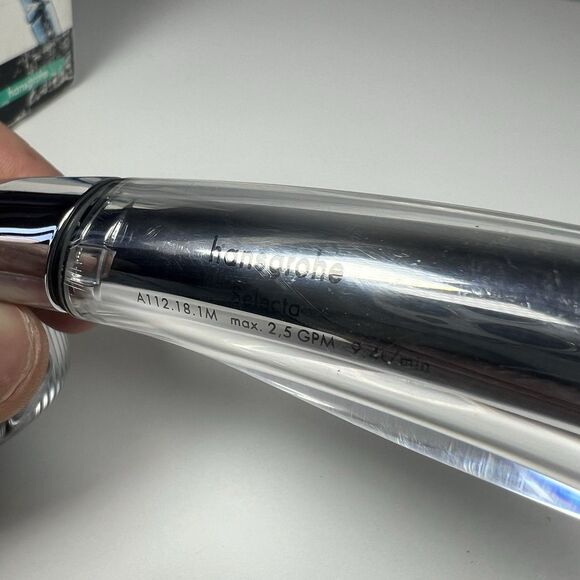 Hansgrohe Selecta Shower head Chrome Medium #28520001 Open Box - Picture 6 of 11